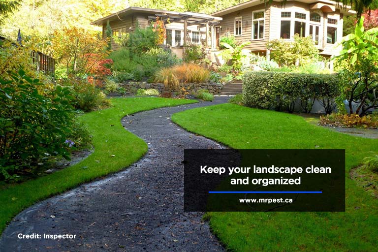 Keep your landscape clean and organized