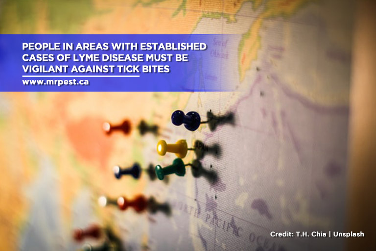 People in areas with established cases of Lyme disease must be vigilant against tick bites