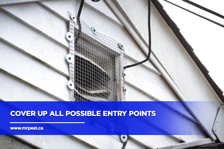 Cover up all possible entry points